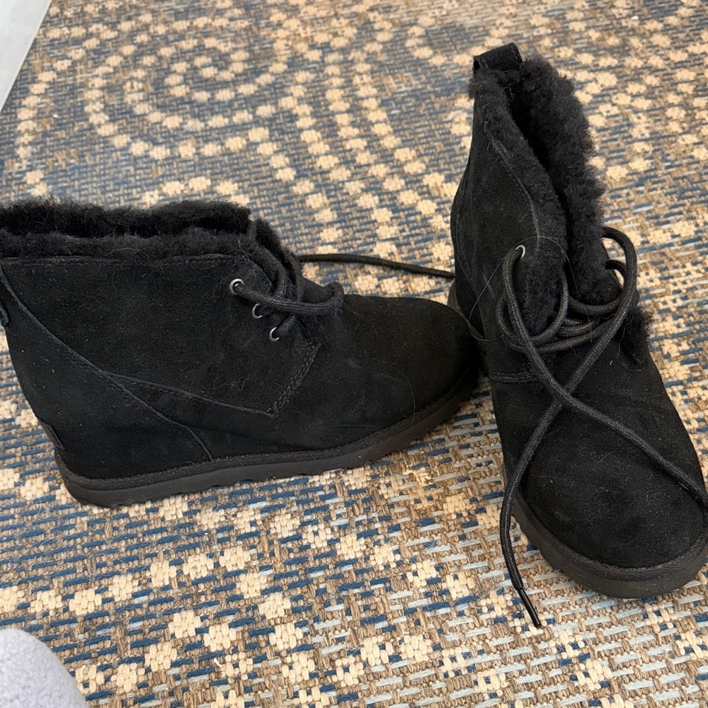 UGG Black Winter Boots with Plush Lining